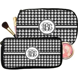 Houndstooth Makeup / Cosmetic Bag (Personalized)