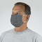 Houndstooth Mask - Quarter View on Guy