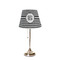 Houndstooth Poly Film Empire Lampshade - On Stand