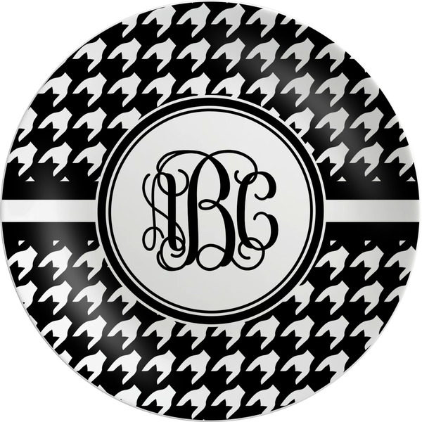 Custom Houndstooth Melamine Plate (Personalized)