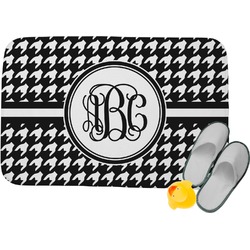 Houndstooth Memory Foam Bath Mat (Personalized)