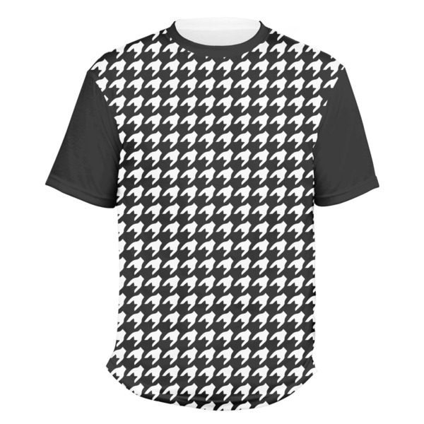 Custom Houndstooth Men's Crew T-Shirt - 2X Large