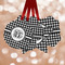 Houndstooth Metal Ornaments - Parent Main