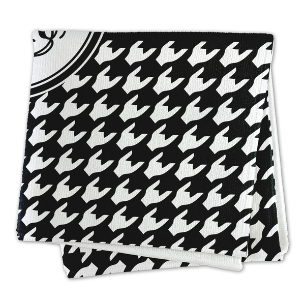 Houndstooth Microfiber Dish Rag - FOLDED (square)