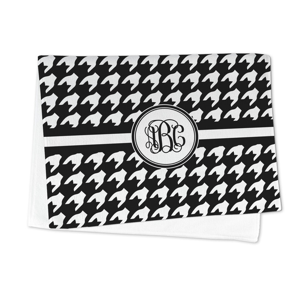 Houndstooth Microfiber Dish Towel - FOLDED HALF