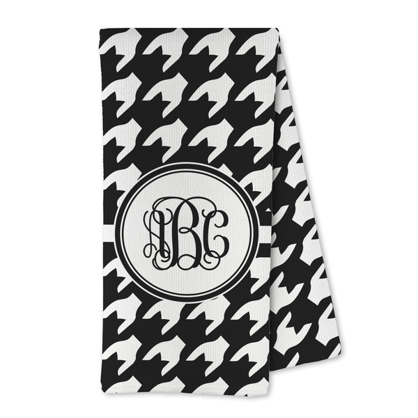 Custom Houndstooth Kitchen Towel - Microfiber (Personalized)