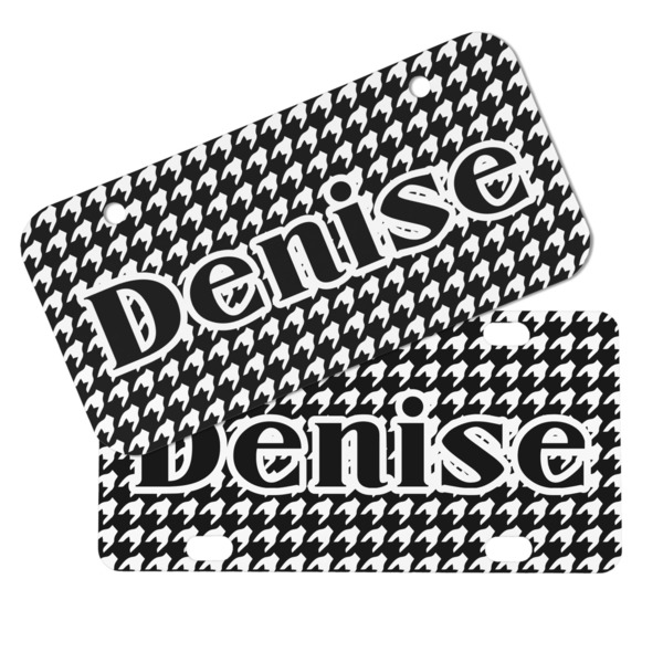 Houndstooth Mini License Plates - MAIN (4 and 2 Holes)