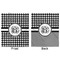 Houndstooth Minky Blanket - 50"x60" - Double Sided - Front & Back