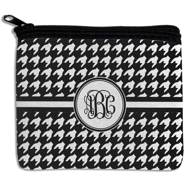 Custom Houndstooth Rectangular Coin Purse (Personalized)