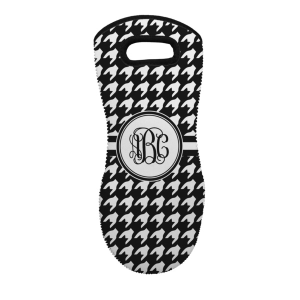 Custom Houndstooth Neoprene Oven Mitt w/ Monograms