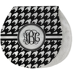 Houndstooth Burp Pad - Velour w/ Monogram