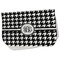 Houndstooth Burp Cloth - Fleece w/ Monogram