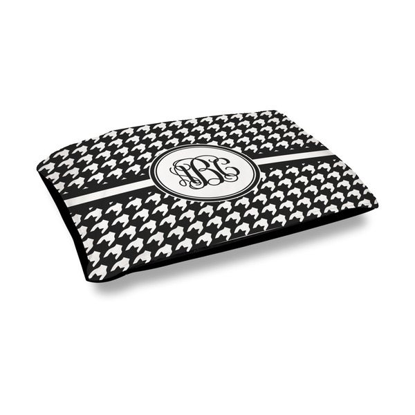 Custom Houndstooth Outdoor Dog Bed - Medium (Personalized)