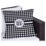 Houndstooth Outdoor Pillow - 20" (Personalized)