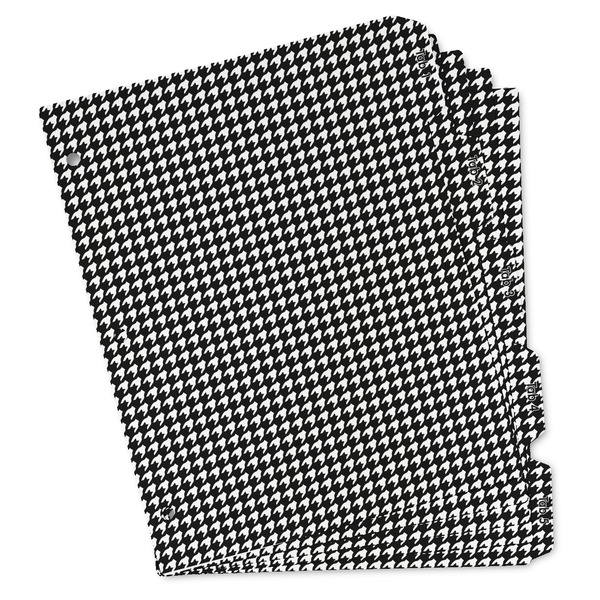 Custom Houndstooth Binder Tab Divider Set (Personalized)