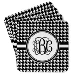 Houndstooth Paper Coasters w/ Monograms