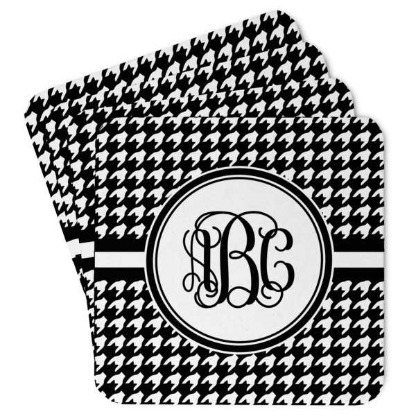 Custom Houndstooth Paper Coasters (Personalized)