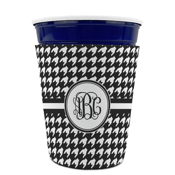 Houndstooth Party Cup Sleeves - without bottom - FRONT (on cup)