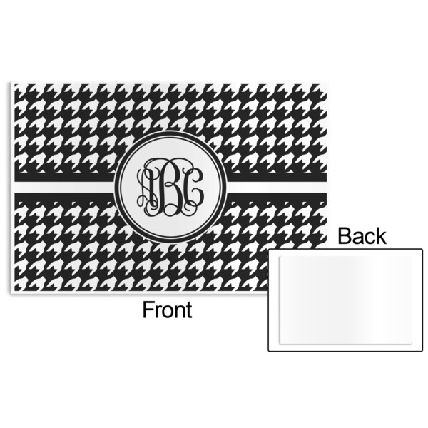 Houndstooth Disposable Paper Placemat - Front & Back