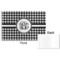 Houndstooth Disposable Paper Placemat - Front & Back