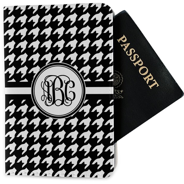 Custom Houndstooth Passport Holder - Fabric (Personalized)