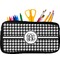 Houndstooth Pencil / School Supplies Bags - Small