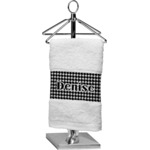 Houndstooth Cotton Finger Tip Towel (Personalized)