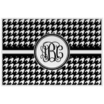 Houndstooth Laminated Placemat w/ Monogram