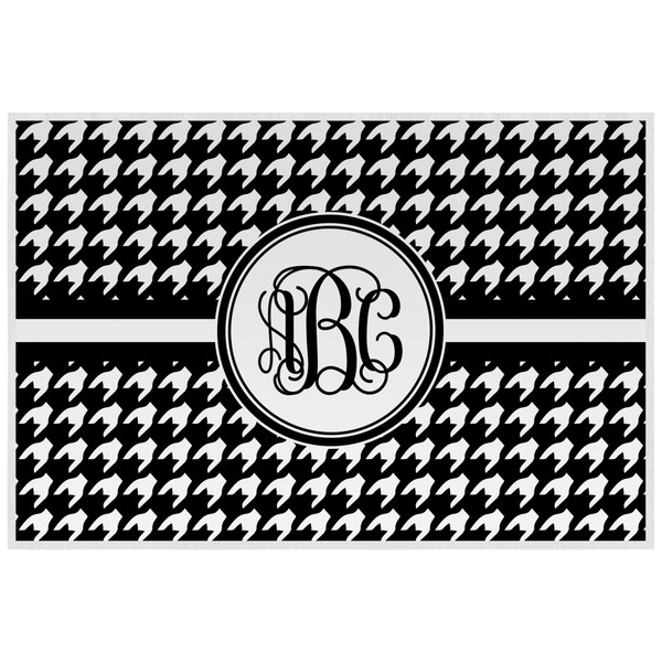Custom Houndstooth Laminated Placemat w/ Monogram
