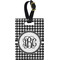 Houndstooth Personalized Rectangular Luggage Tag