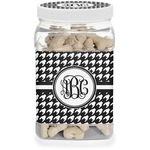 Houndstooth Dog Treat Jar (Personalized)