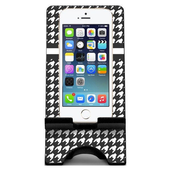 Houndstooth Phone Stand w/ Phone
