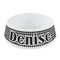 Houndstooth Plastic Dog Bowl - Small (Personalized)