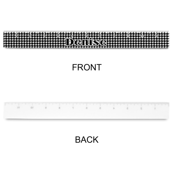Houndstooth Plastic Ruler - 12" - APPROVAL