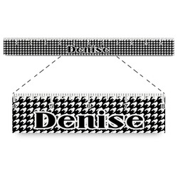 Houndstooth Plastic Ruler - 12" (Personalized)