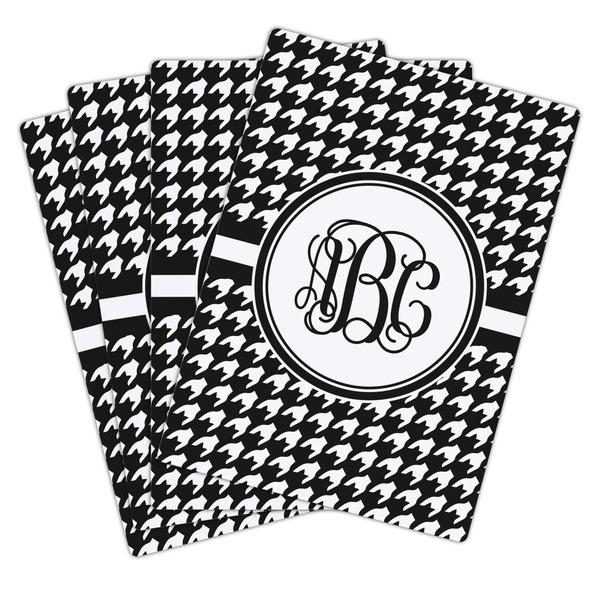 Houndstooth Playing Cards - Hand Back View