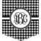 Houndstooth Iron On Faux Pocket (Personalized)