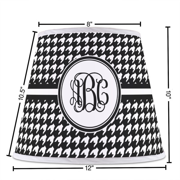 Houndstooth Poly Film Empire Lampshade - Dimensions