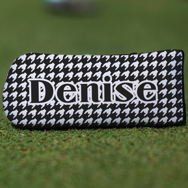 Custom Houndstooth Blade Putter Cover (Personalized)
