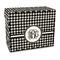Houndstooth Wood Recipe Box - Full Color Print (Personalized)