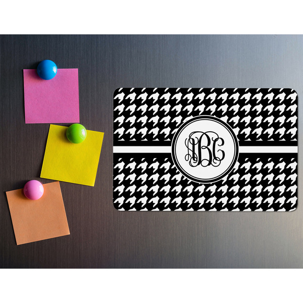 Houndstooth Rectangular Fridge Magnet - LIFESTYLE