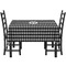 Houndstooth Rectangular Tablecloths - Side View