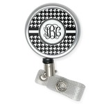 Houndstooth Retractable Badge Reel (Personalized)