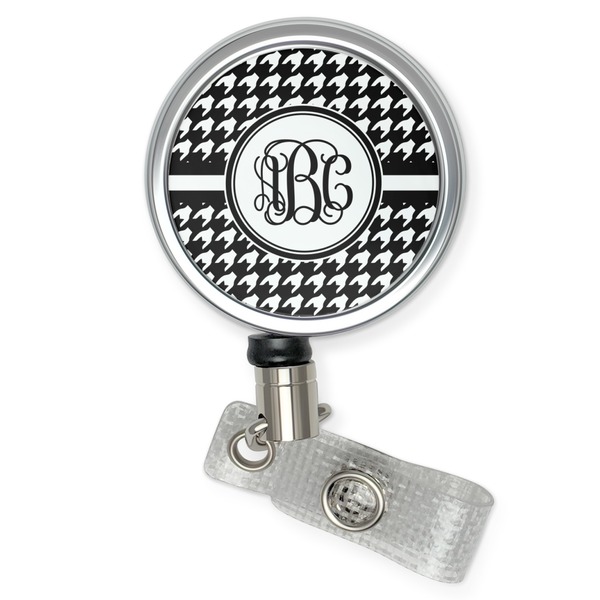 Custom Houndstooth Retractable Badge Reel (Personalized)