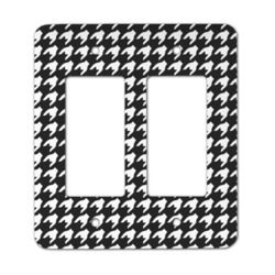 Houndstooth Rocker Style Light Switch Cover - Two Switch