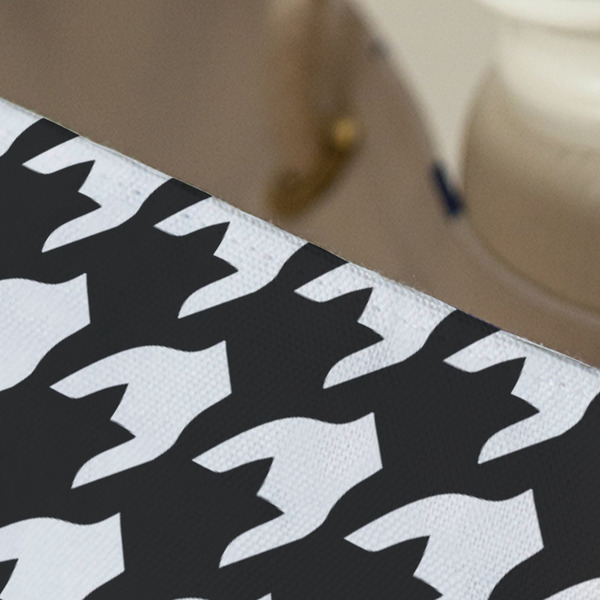 Houndstooth Large Rope Tote - Close Up View