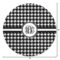 Houndstooth Round Area Rug - Size