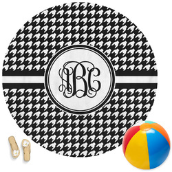 Houndstooth Round Beach Towel (Personalized)