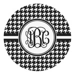 Houndstooth Round Decal - Large (Personalized)