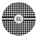 Houndstooth 5' Round Indoor Area Rug (Personalized)